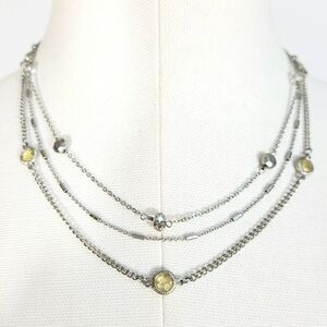 Express Silver Layered Necklace